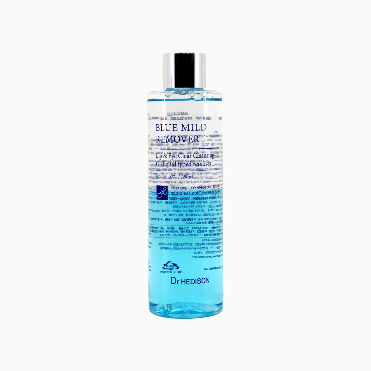 Dr. Hedison Blue Mild Remover - Yoğun göz ve dudak makyajı için iki fazlı nazik temizleyici - Korelume