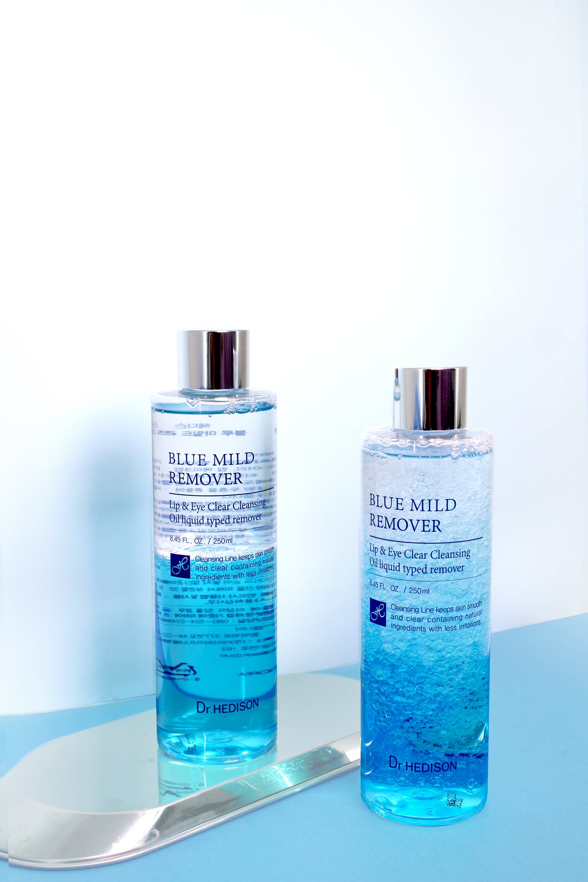 Dr. Hedison Blue Mild Remover - Yoğun göz ve dudak makyajı için iki fazlı nazik temizleyici - Korelume