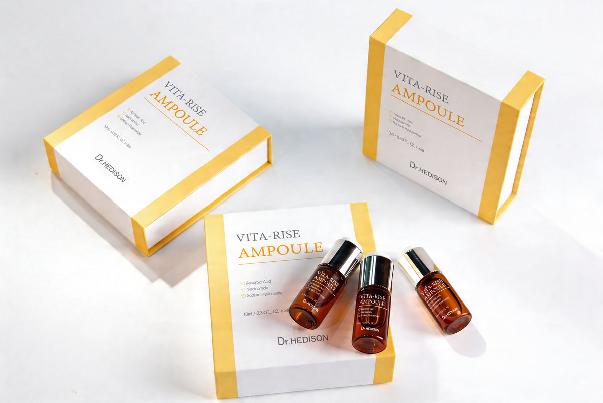 Dr. Hedison Vita Rise Ampoule %100 Saf İngiliz Menşeli C Vitamini Tozu · Taze Aktivasyon · 10 ml × 3 - Korelume