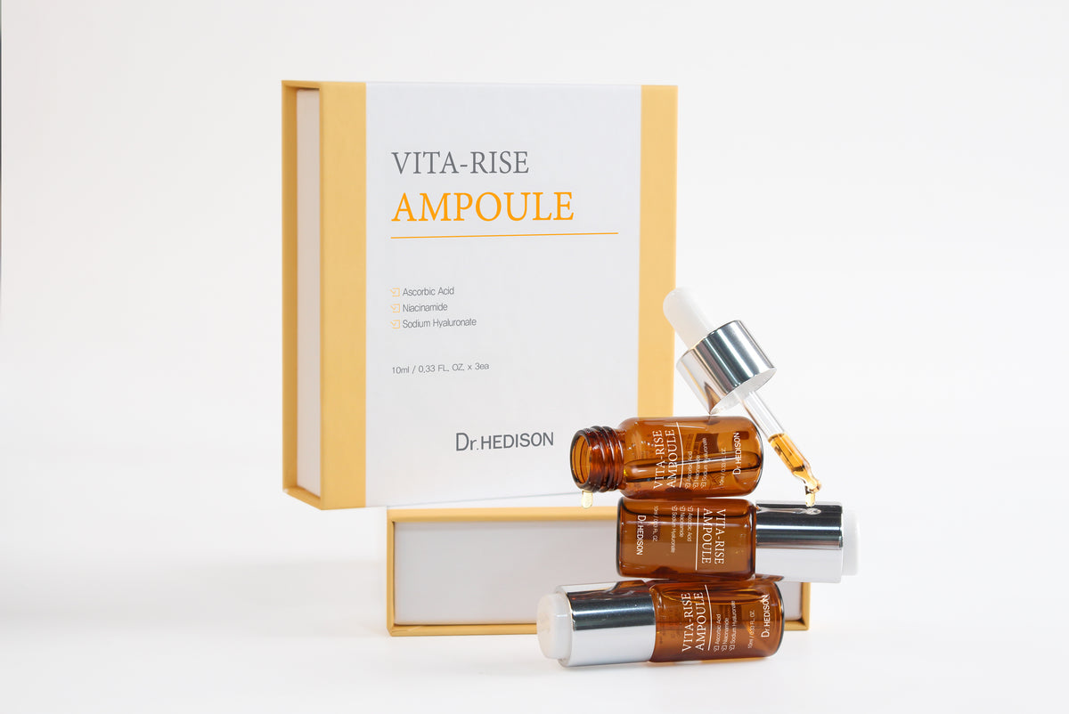 Dr. Hedison Vita Rise Ampoule %100 Saf İngiliz Menşeli C Vitamini Tozu · Taze Aktivasyon · 10 ml × 3 - Korelume