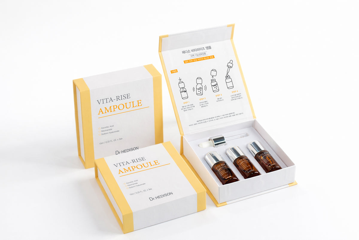 Dr. Hedison Vita Rise Ampoule %100 Saf İngiliz Menşeli C Vitamini Tozu · Taze Aktivasyon · 10 ml × 3 - Korelume