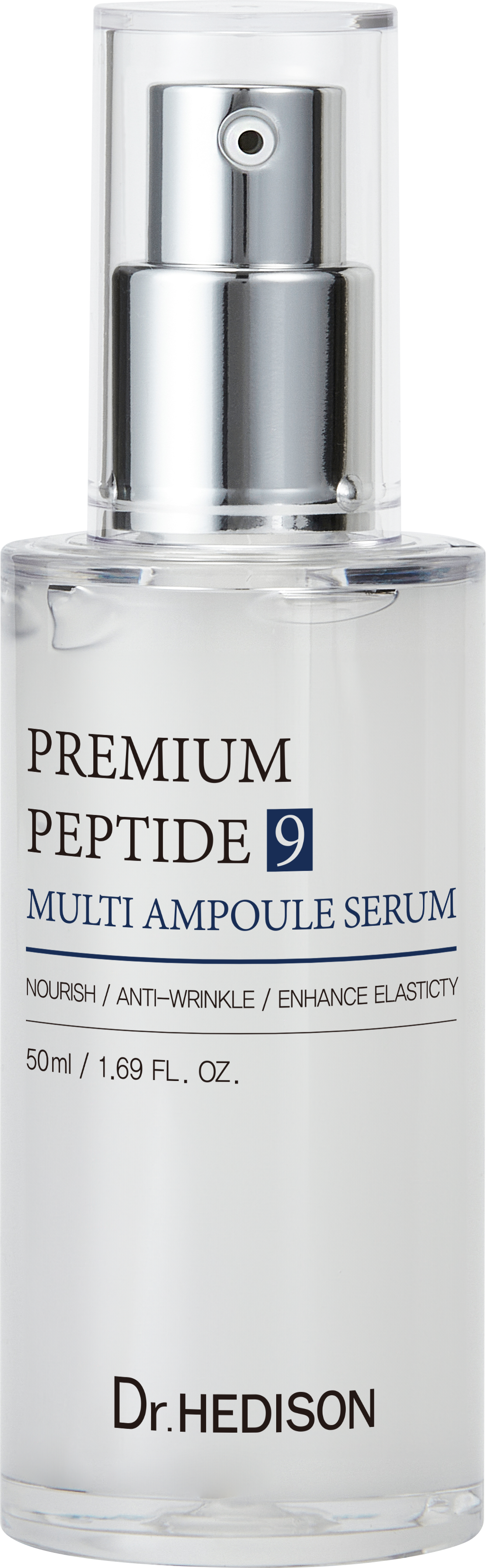 Dr. Hedison Premium Peptide 9 Multi Ampoule Serum 50 ml – 9 Peptitli Nemlendirici ve Sıkılaştırıcı Yüz Serumu